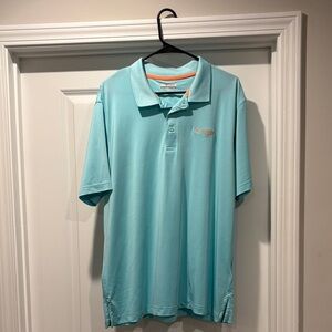 Columbia Men's Aqua Blue/Green Performance Polo